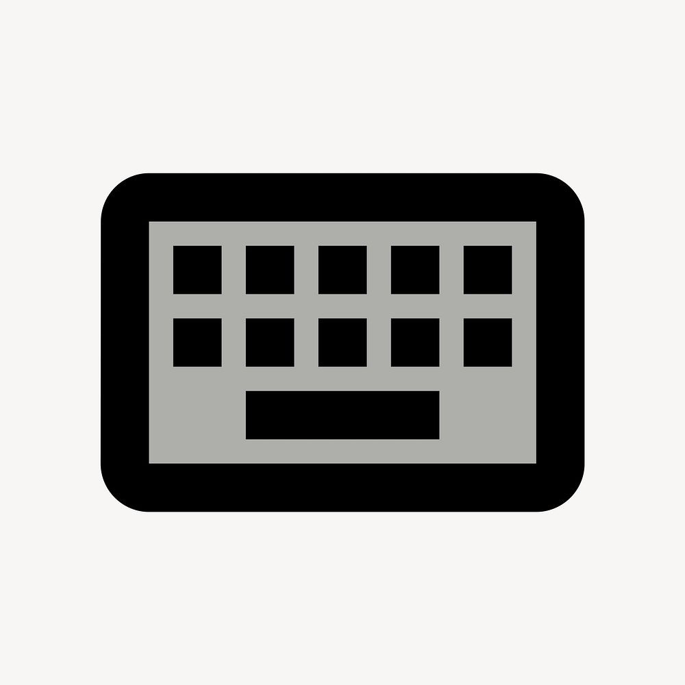 Keyboard, hardware icon, two tone style psd