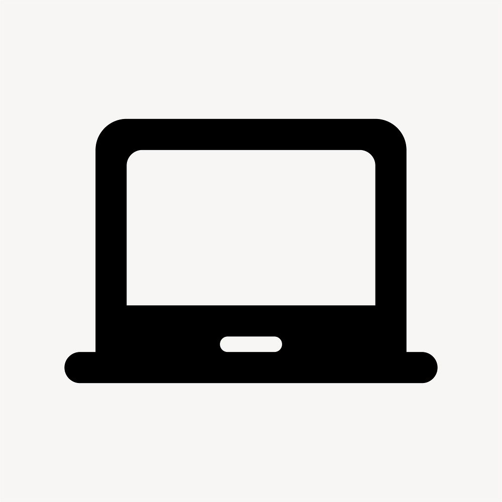 Laptop Chromebook, hardware icon, round style vector