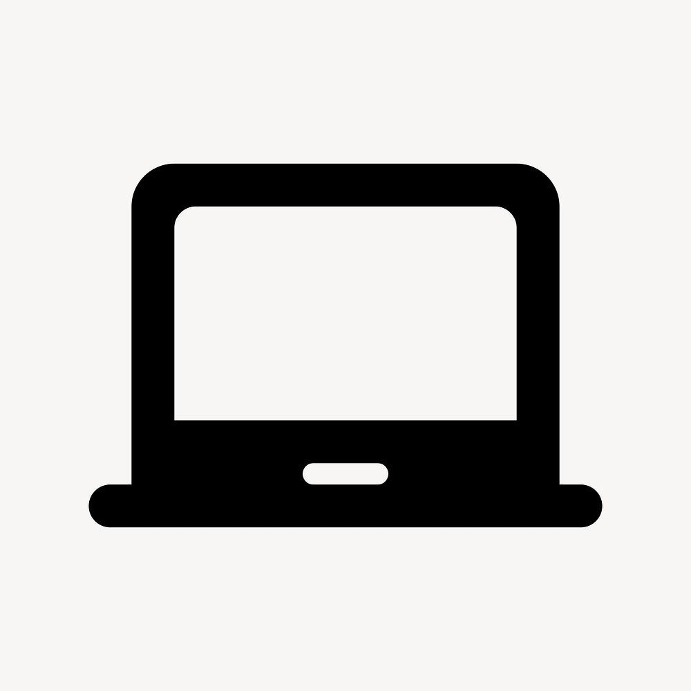 Laptop Chromebook, hardware icon, round style psd