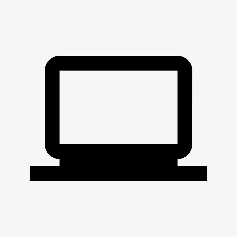 Laptop, hardware icon, outlined style vector