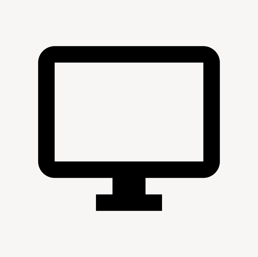 Desktop Windows, hardware icon, filled style, flat graphic psd