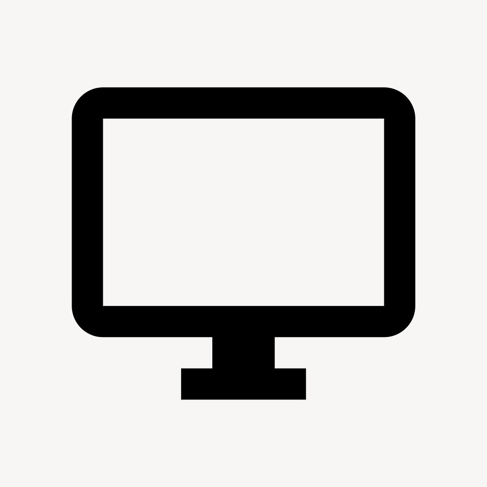 Desktop Windows, hardware icon, outlined style psd