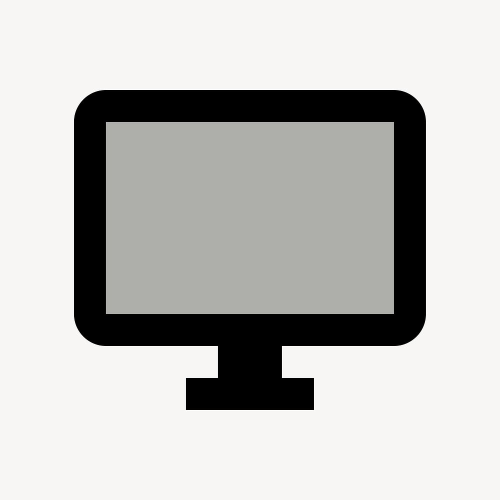 Desktop Windows, hardware icon, two tone style psd