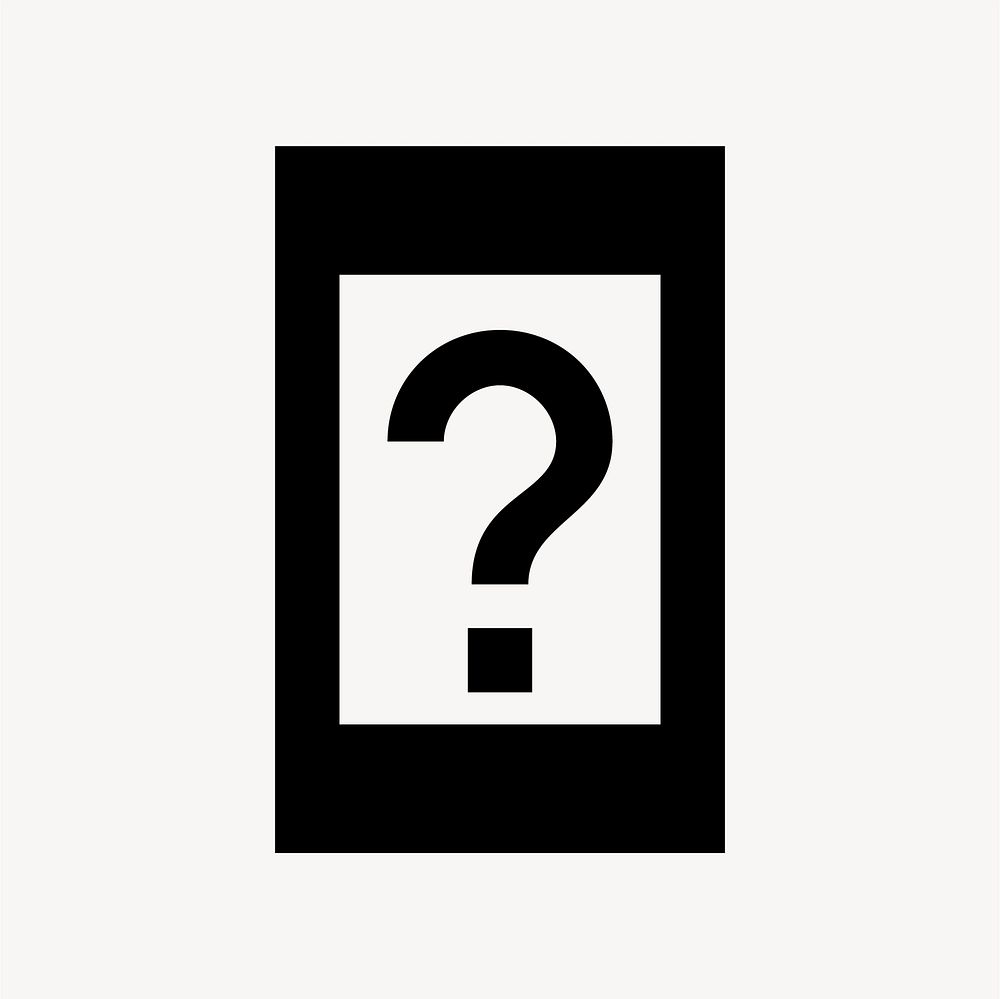 Device Unknown, hardware icon, sharp style vector