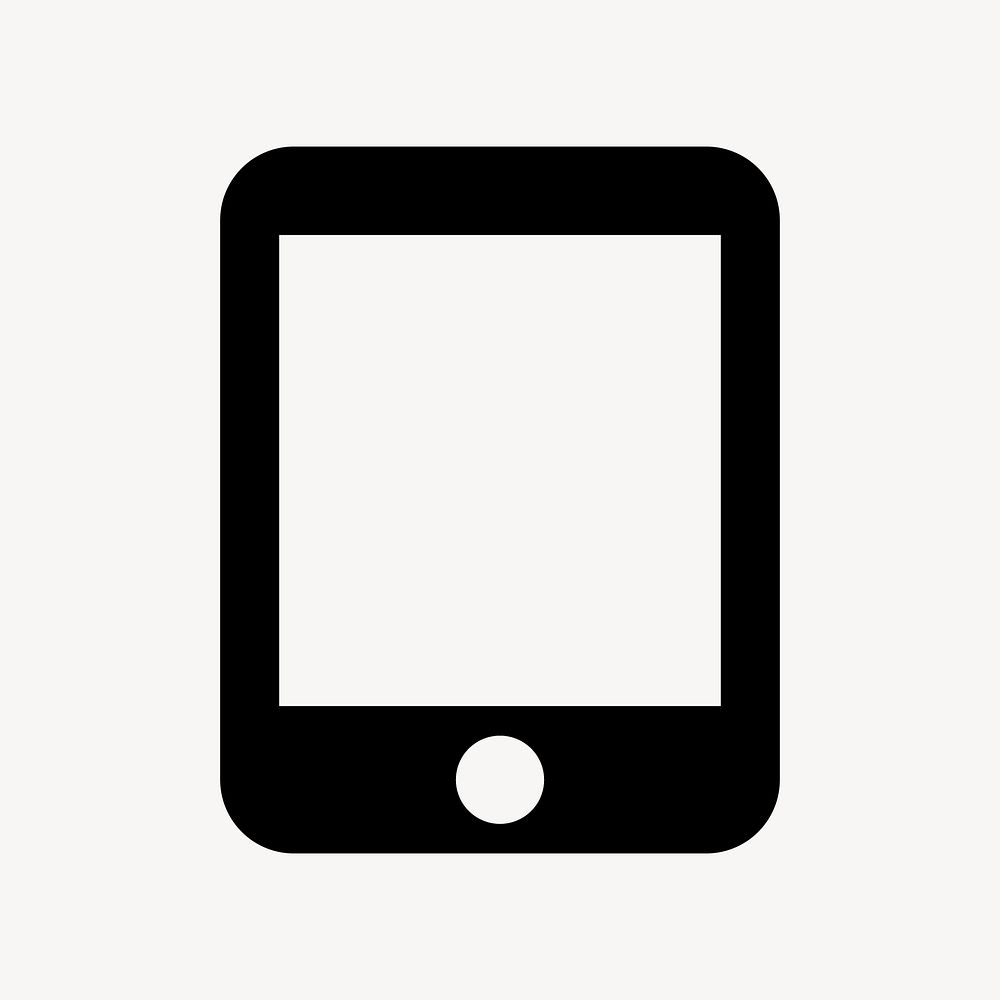 Tablet Mac, hardware icon, filled style, flat graphic vector