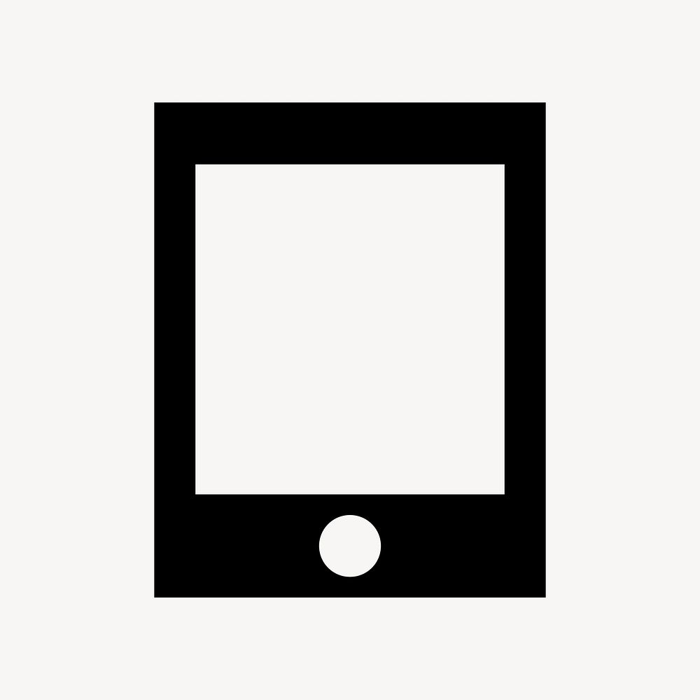 Tablet Mac, hardware icon, sharp style psd