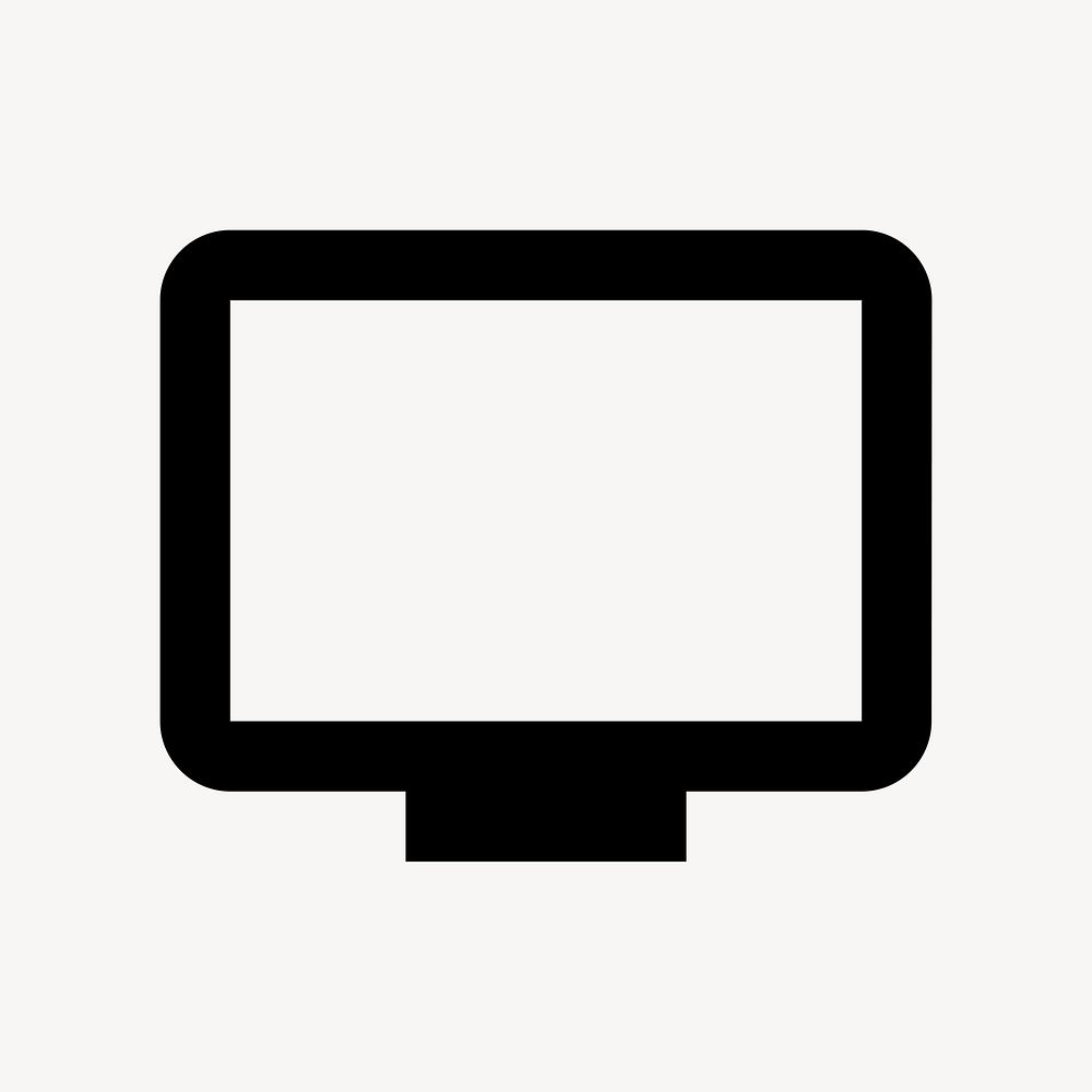 Tv, hardware icon, filled style, flat graphic psd