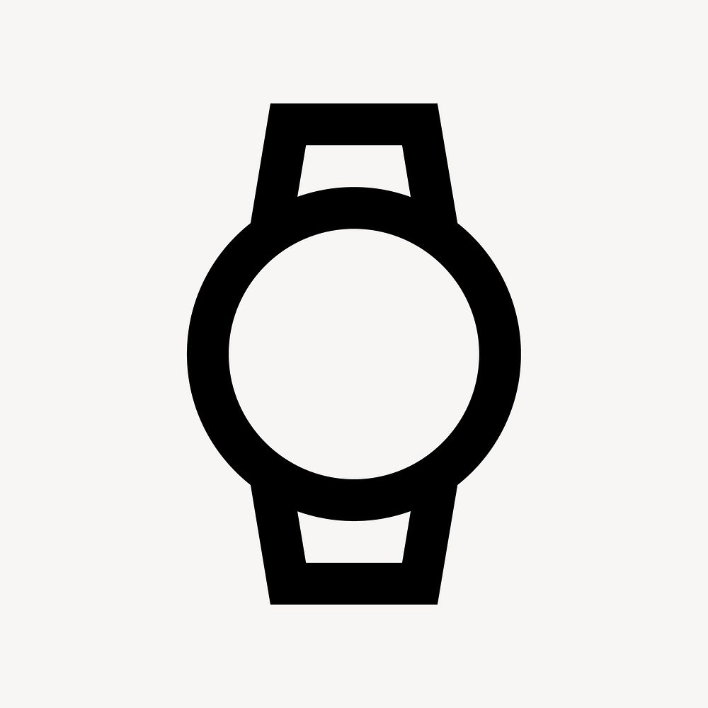 Watch, hardware icon, outlined style vector