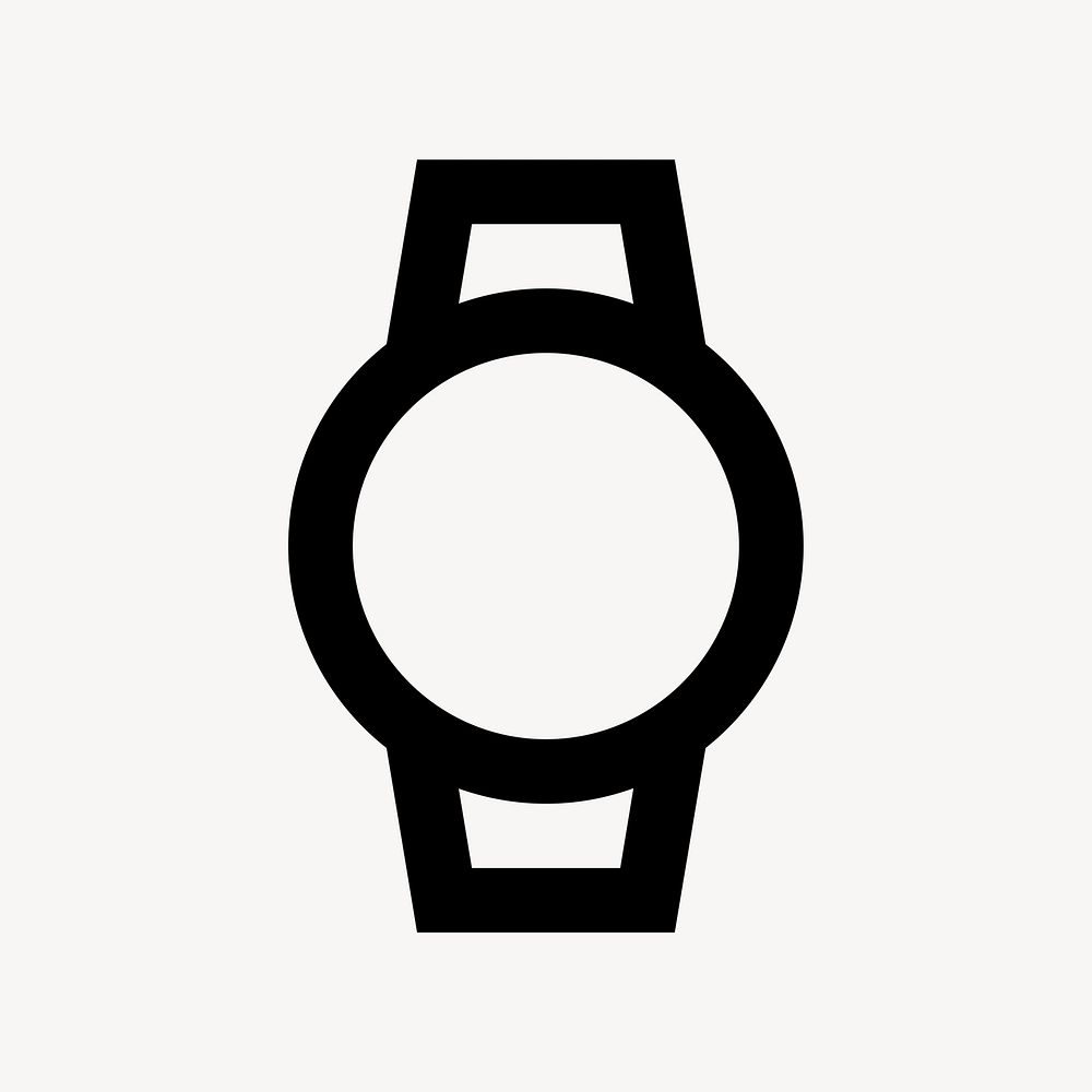 Watch, hardware icon, outlined style psd
