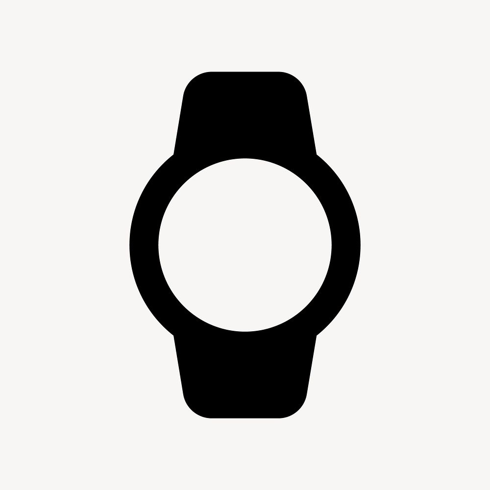 Watch, hardware icon, round style vector