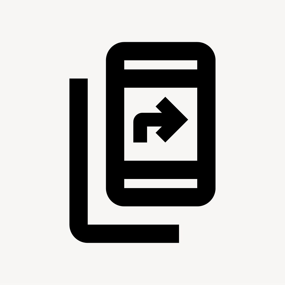 Offline Share, navigation icon, outlined style vector