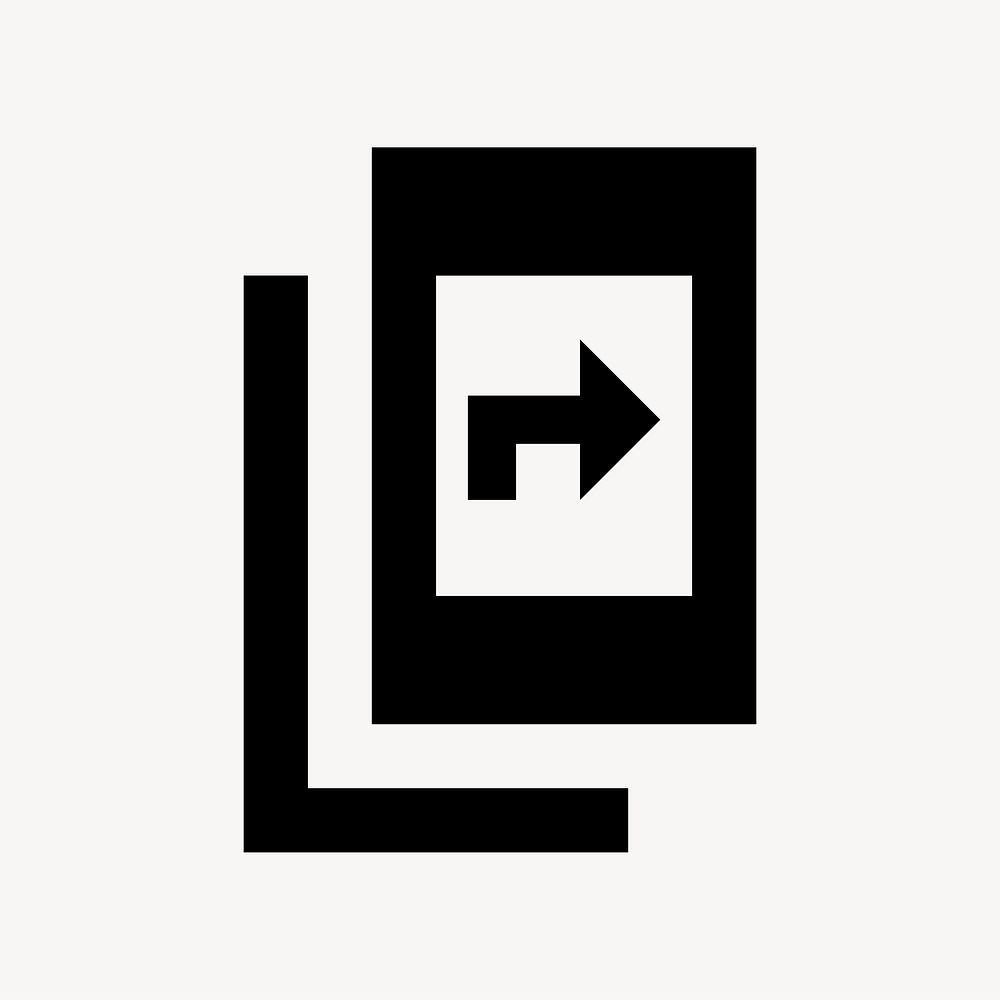 Offline Share, navigation icon, sharp style vector