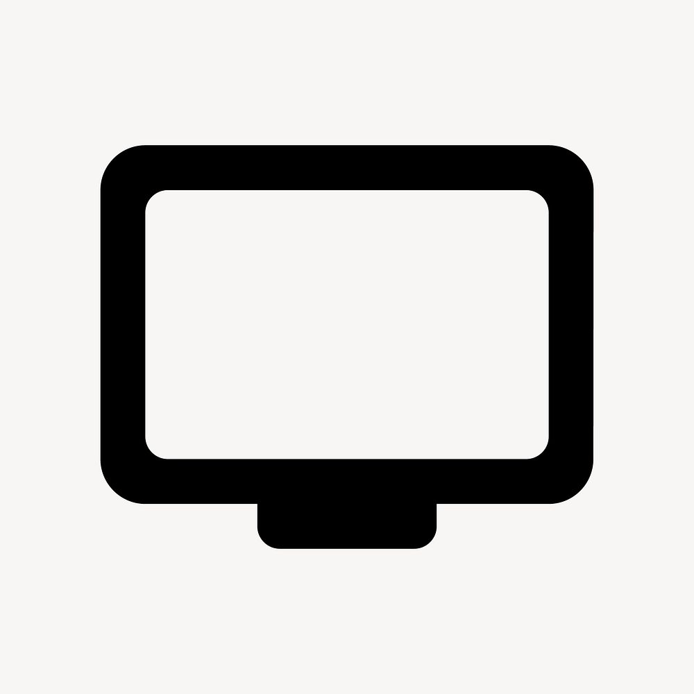 Personal Video, notification icon, round style vector