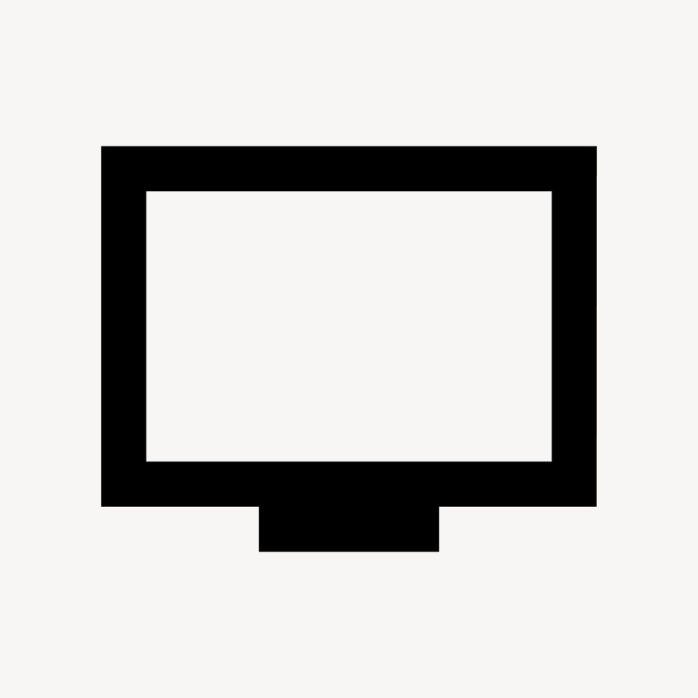 Personal Video, notification icon, sharp style vector