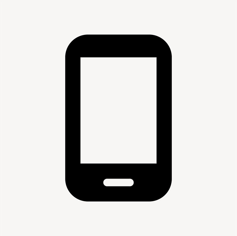 Phone Android, hardware icon, round style vector
