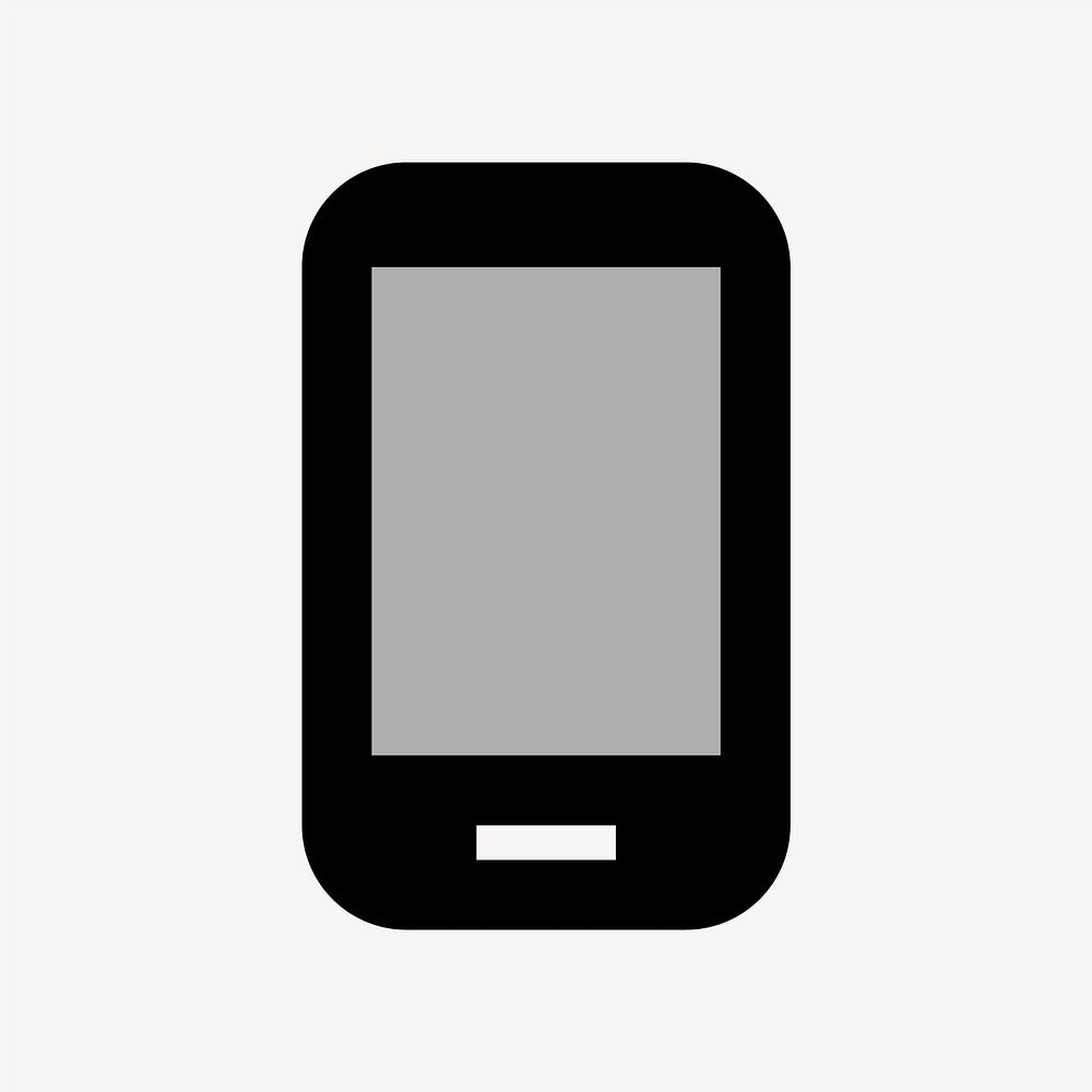Phone Android, hardware icon, two tone style vector