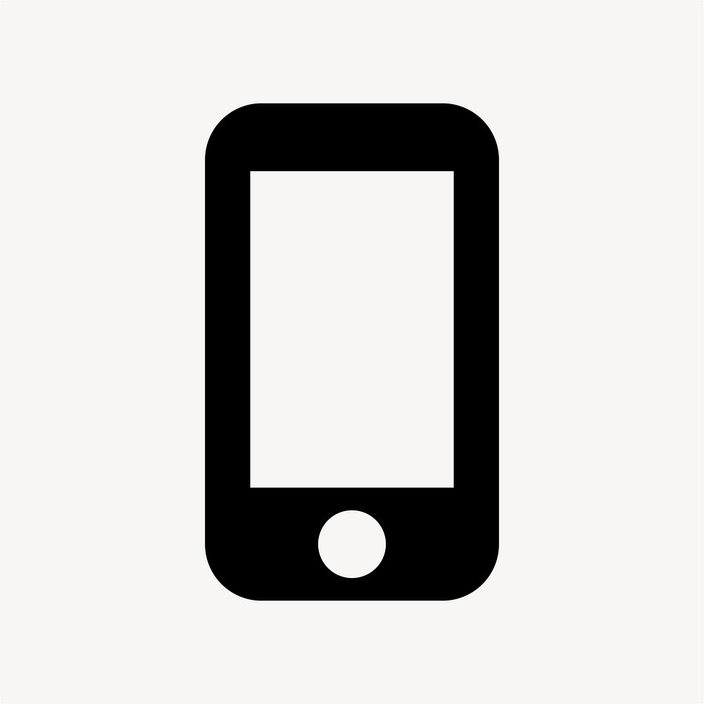 iPhone, hardware icon, round style vector