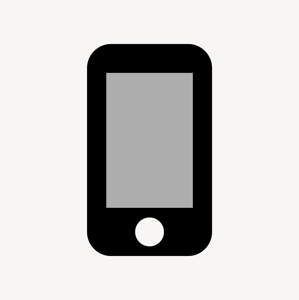 iPhone, hardware icon, two tone style vector