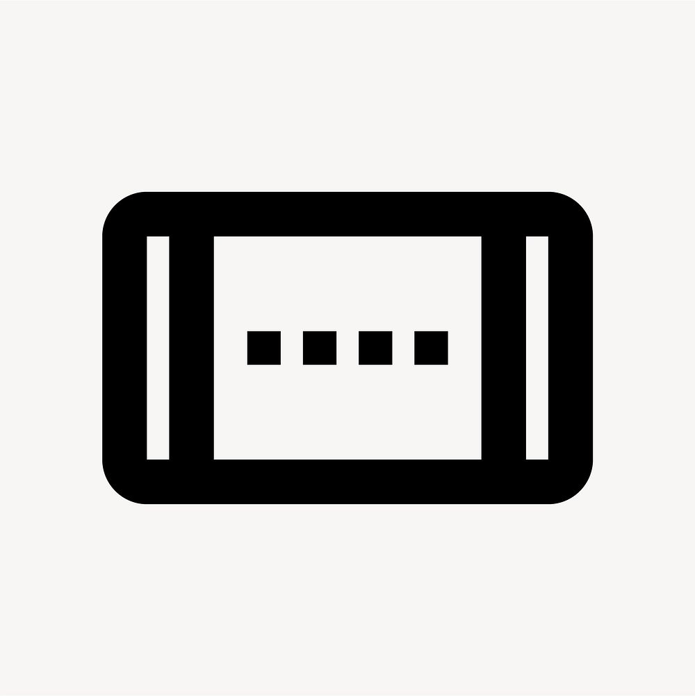 Smart Screen, hardware icon, outlined style vector