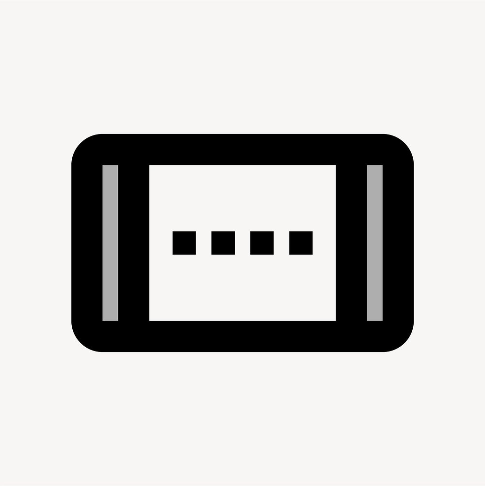 Smart Screen, hardware icon, two tone style vector