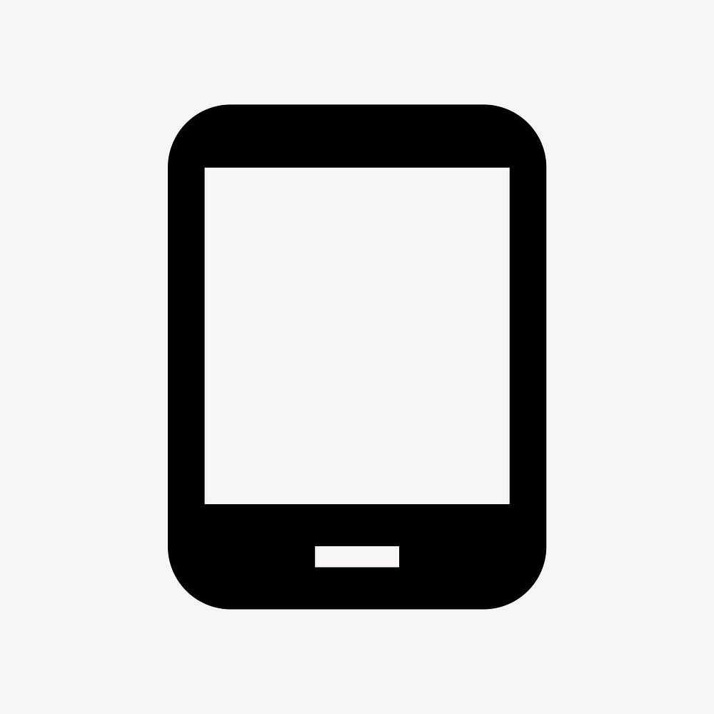 Tablet Android, hardware icon, outlined style psd