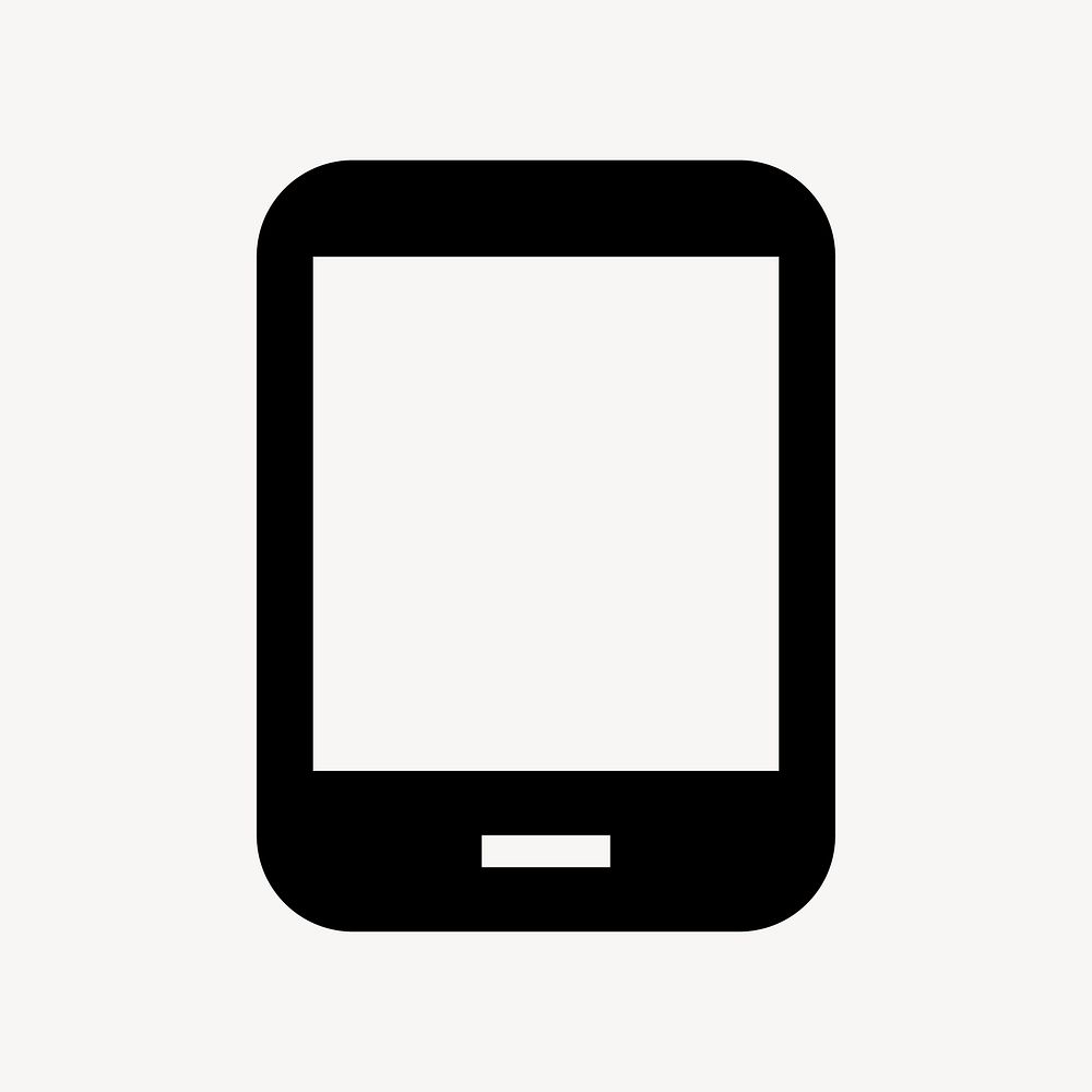 Tablet Android, hardware icon, filled style, flat graphic vector