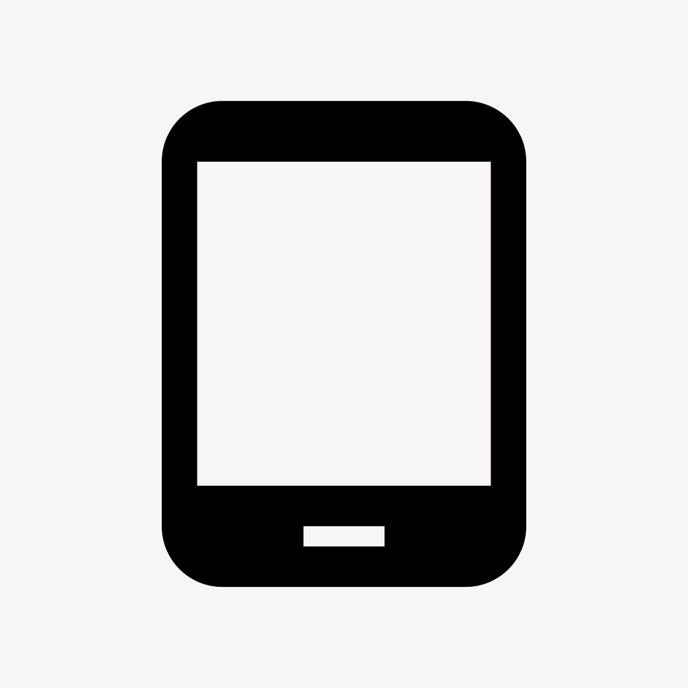 Tablet Android, hardware icon, filled style, flat graphic psd