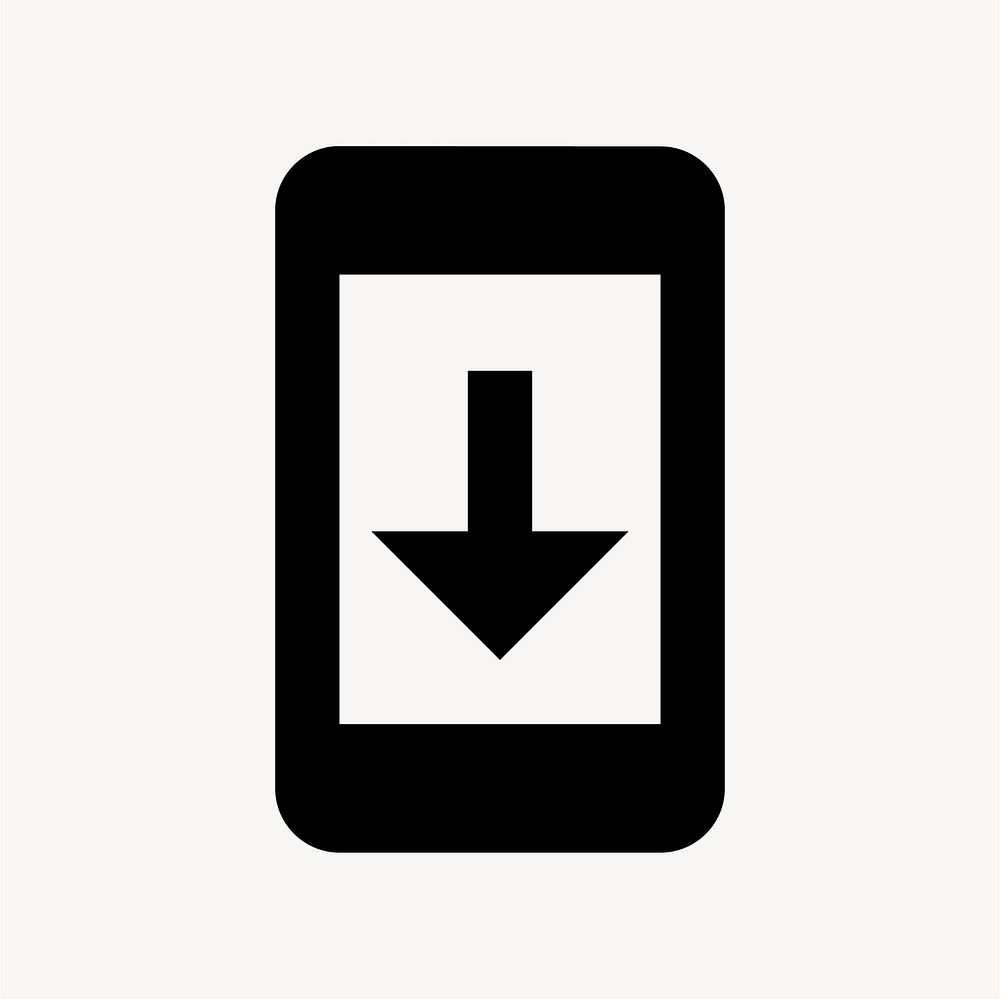 System Update, notification icon, filled style, flat graphic vector