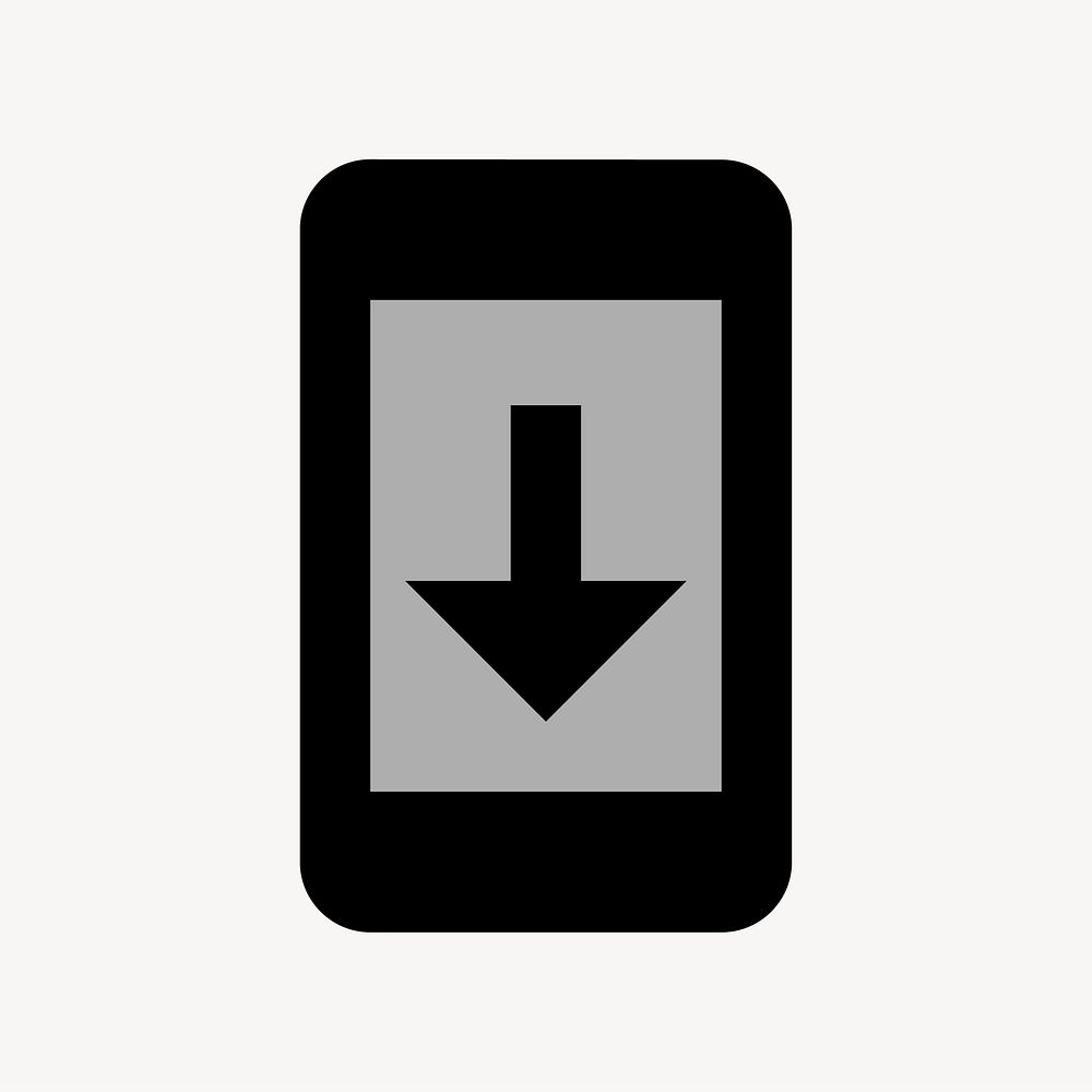 System Update, notification icon, two tone style vector