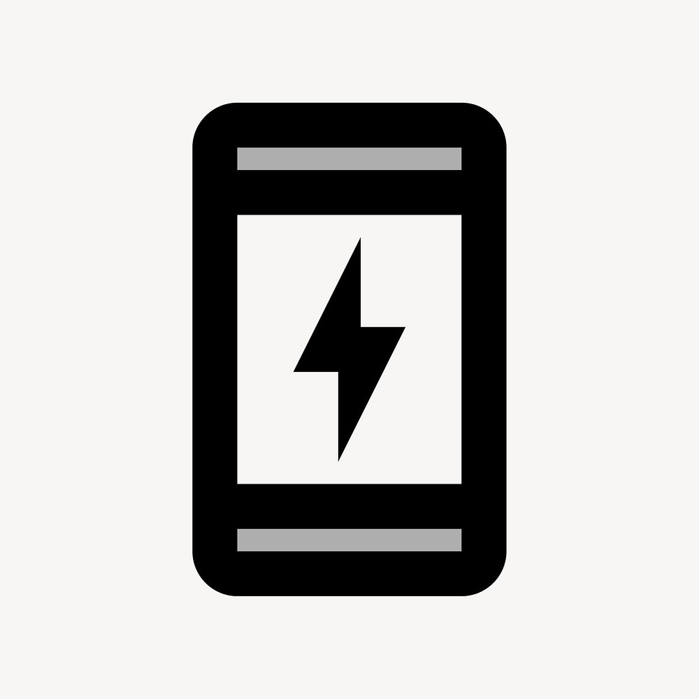 Charging Station, places icon, two tone style vector