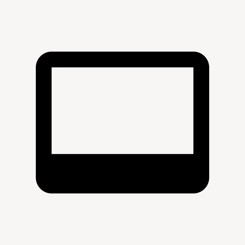 Video Label icon, audio, filled style, flat graphic vector