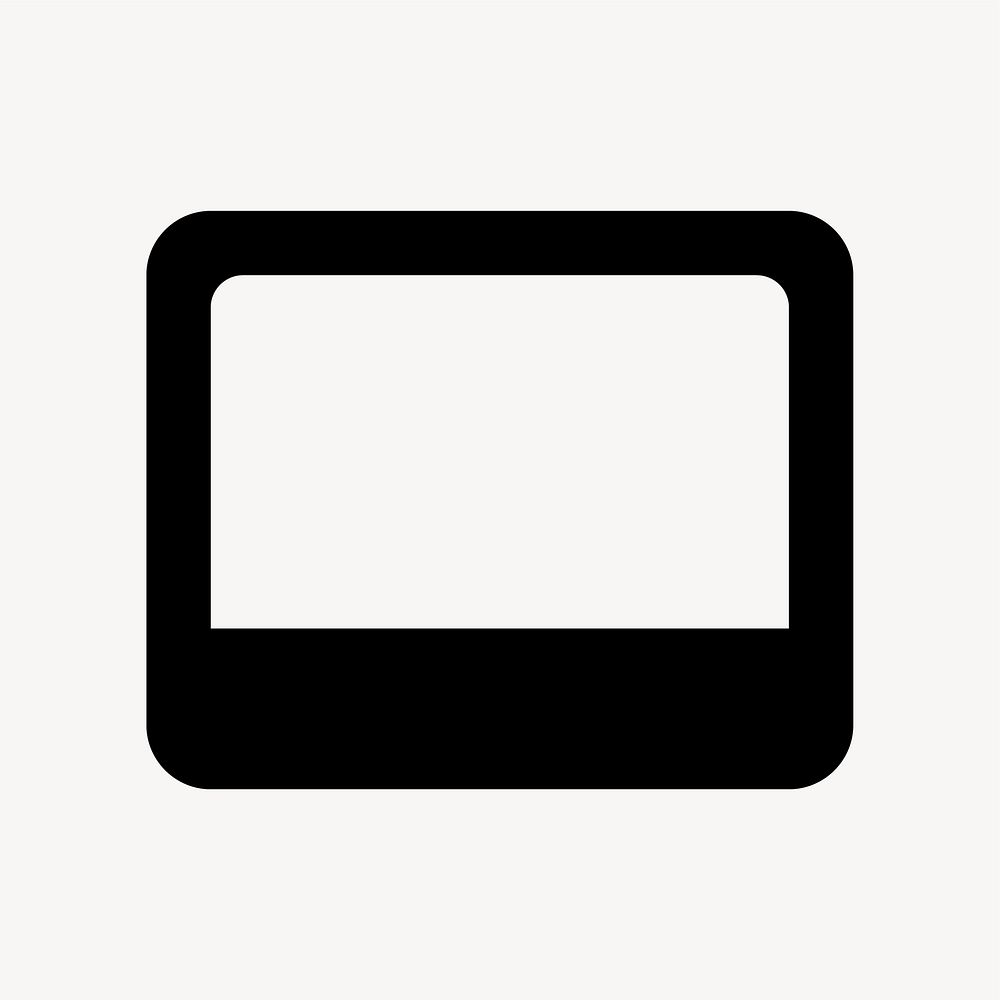 Video Label icon, round style vector
