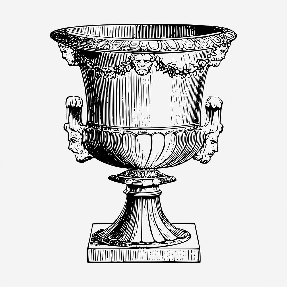 Vintage goblet, medieval object illustration. | Free Photo Illustration ...