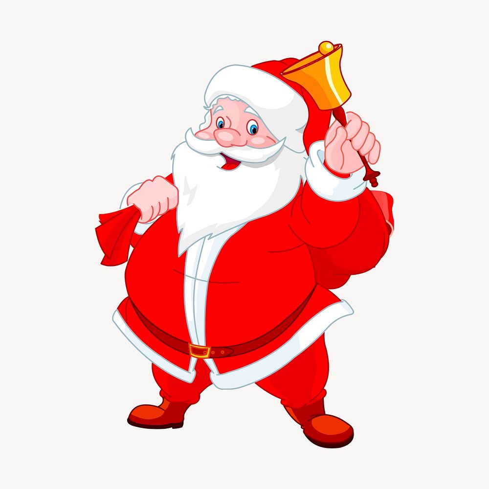 Santa Clause character clipart, Christmas illustration vector. Free public domain CC0 image.