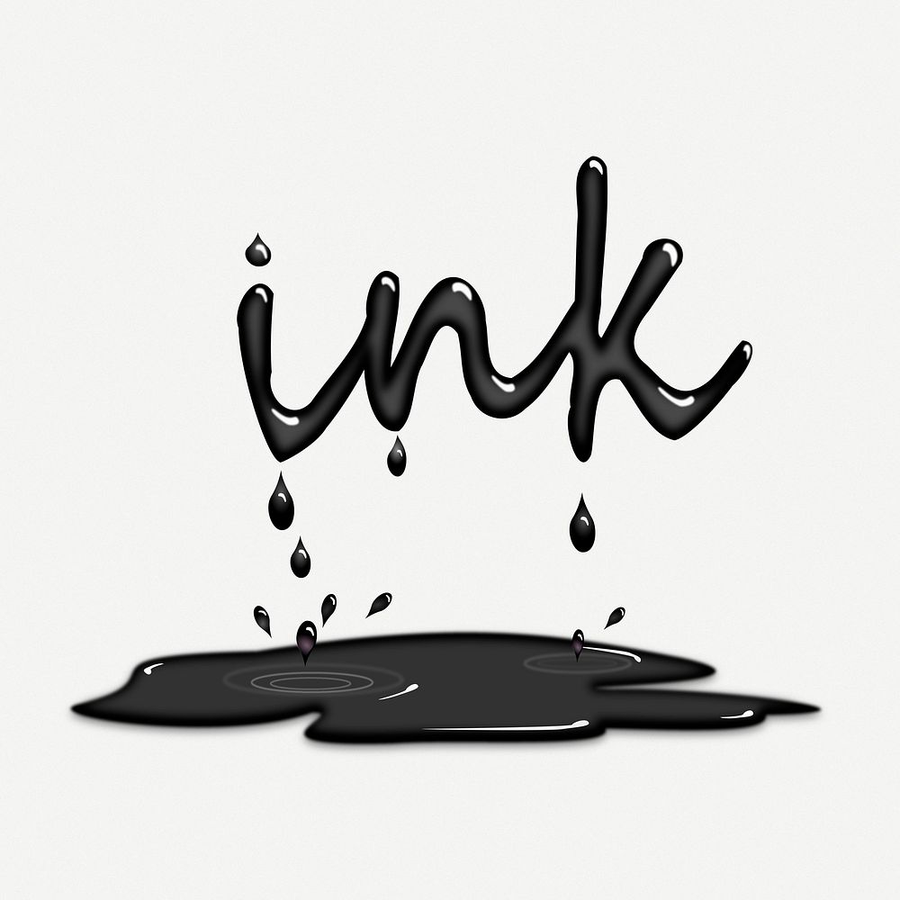 Black ink splash clipart, collage element illustration psd. Free public domain CC0 image.