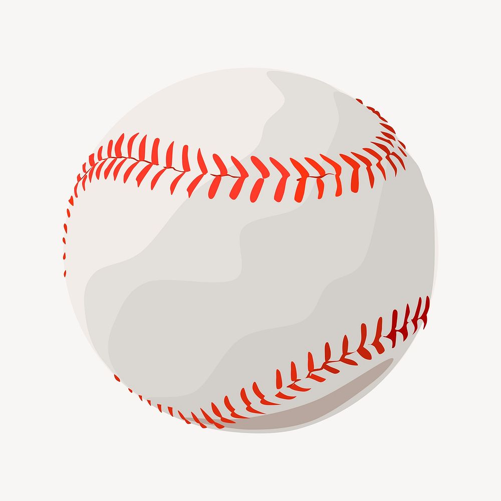Baseball sports clipart, illustration vector. Free public domain CC0 image.