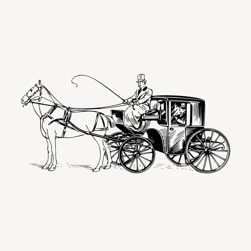 Baby Carriage Drawing Stock Illustration - Download Image Now - Baby  Carriage, Black And White, Black Color - iStock