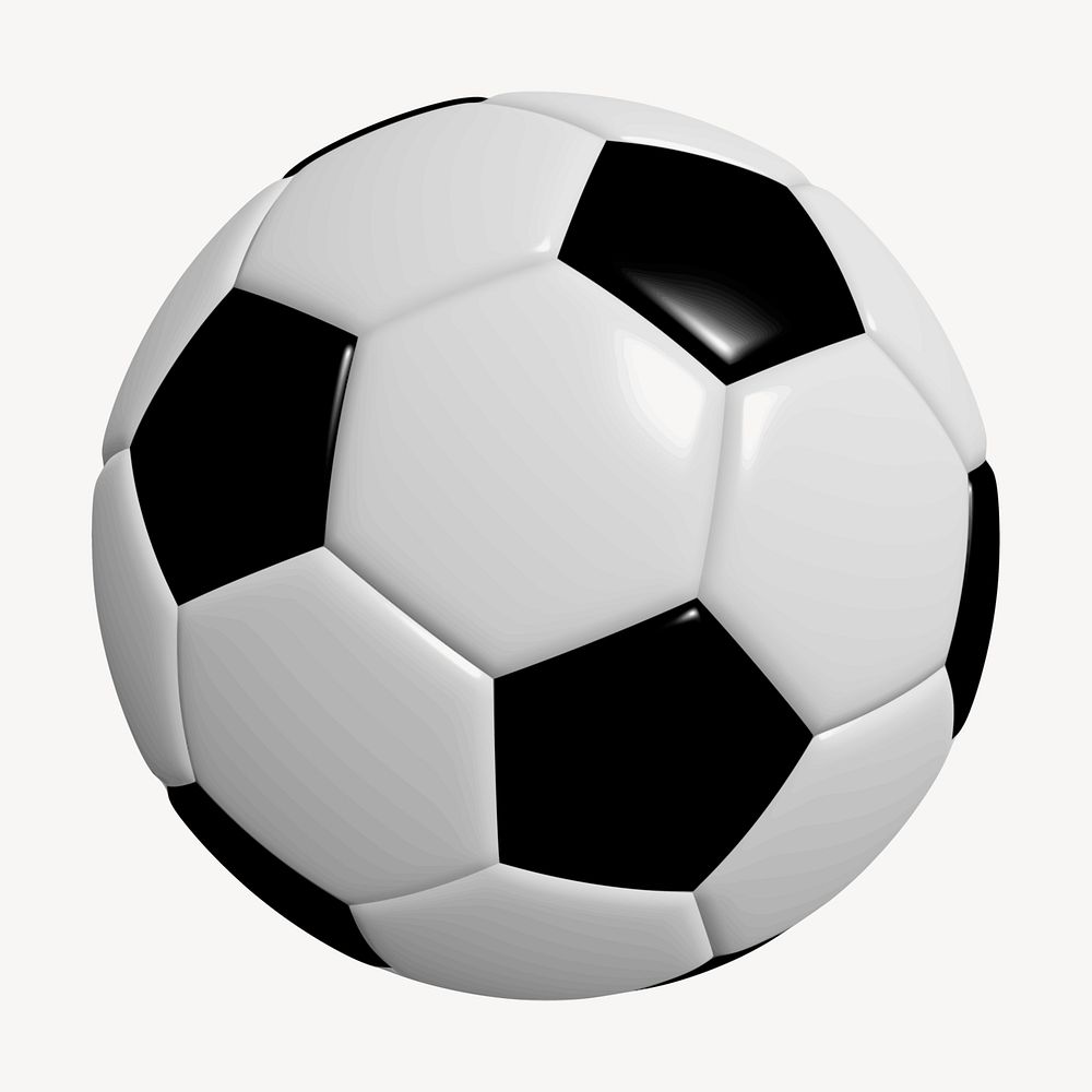 Soccer ball illustration. Free public domain CC0 image.