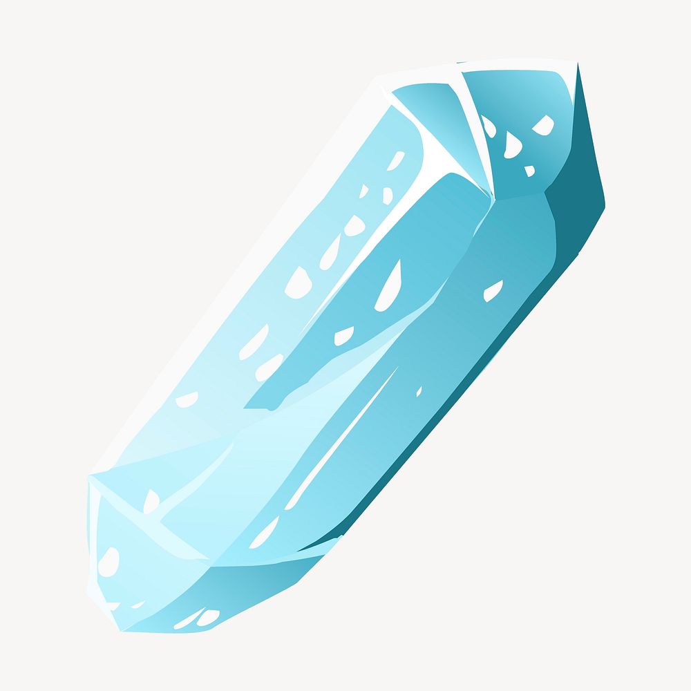 Blue gem, gaming icon illustration. Free public domain CC0 image.