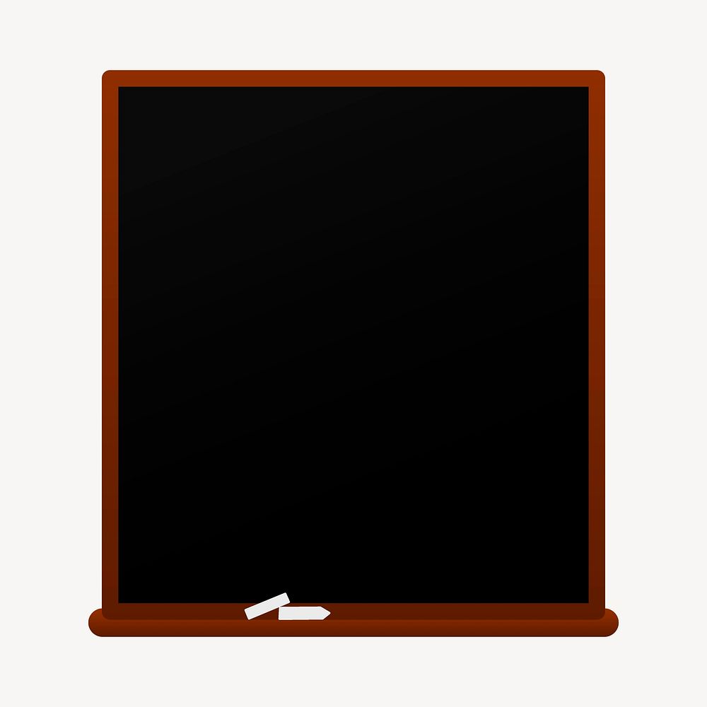 Blackboard collage element, school supply illustration vector. Free public domain CC0 image.