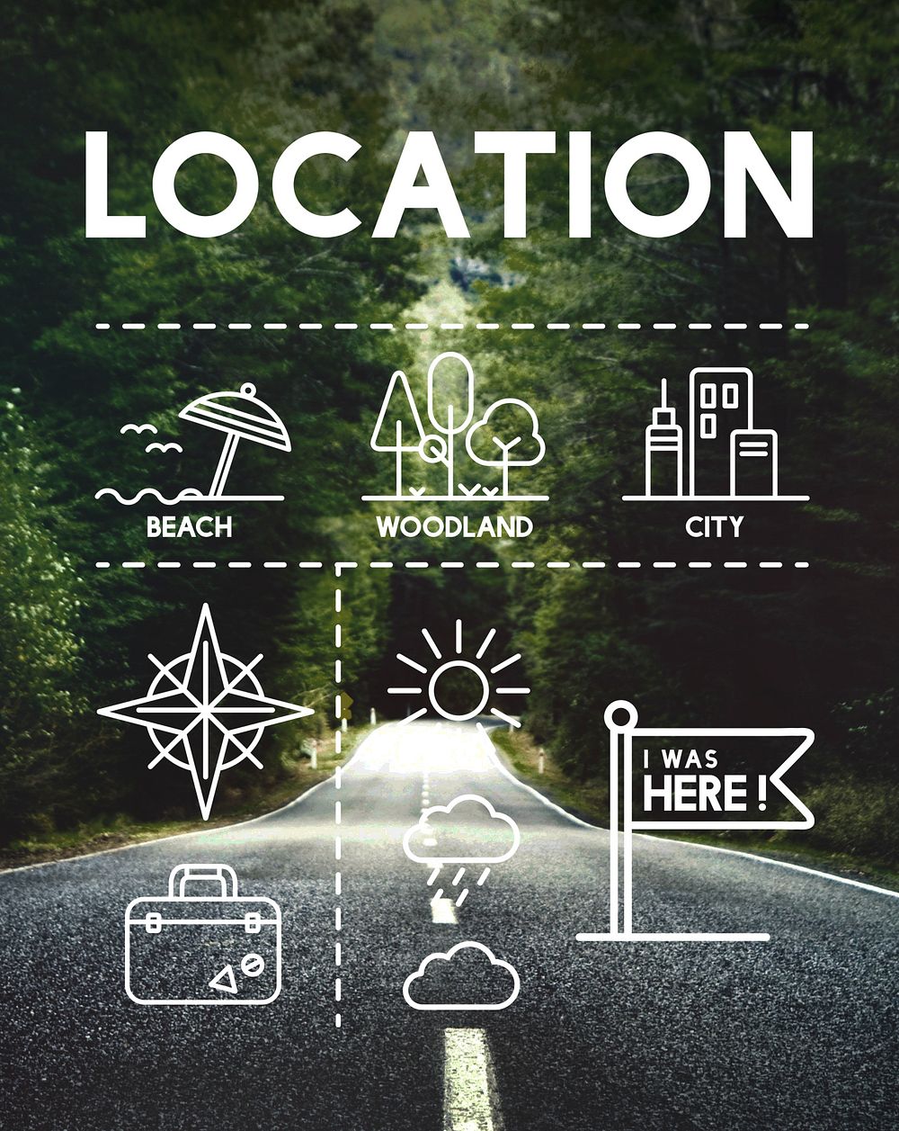 Location Mapping Journey Navigation Concept