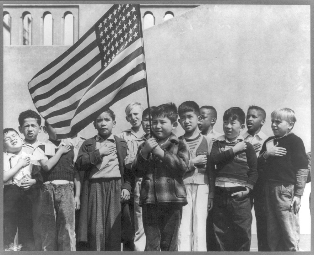 San Francisco, Calif., April 1942. Children at the Weill public school for the so-called international settlement and…