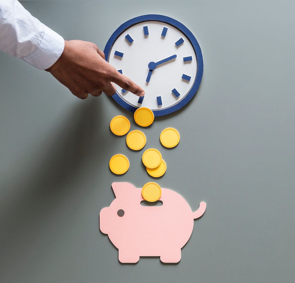 Piggy bank future money savings investment