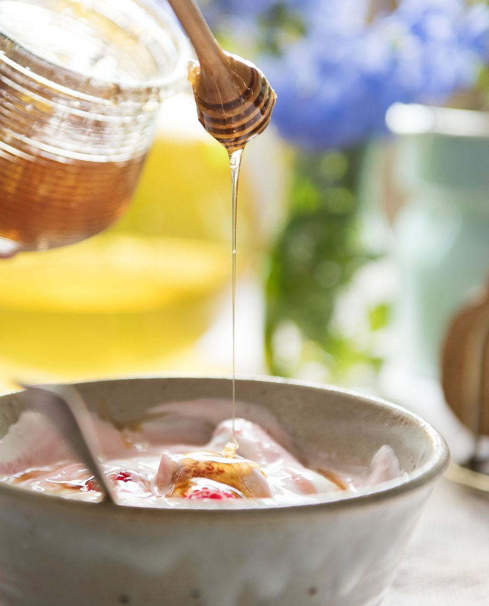 Healthy yogurt food photography recipe idea