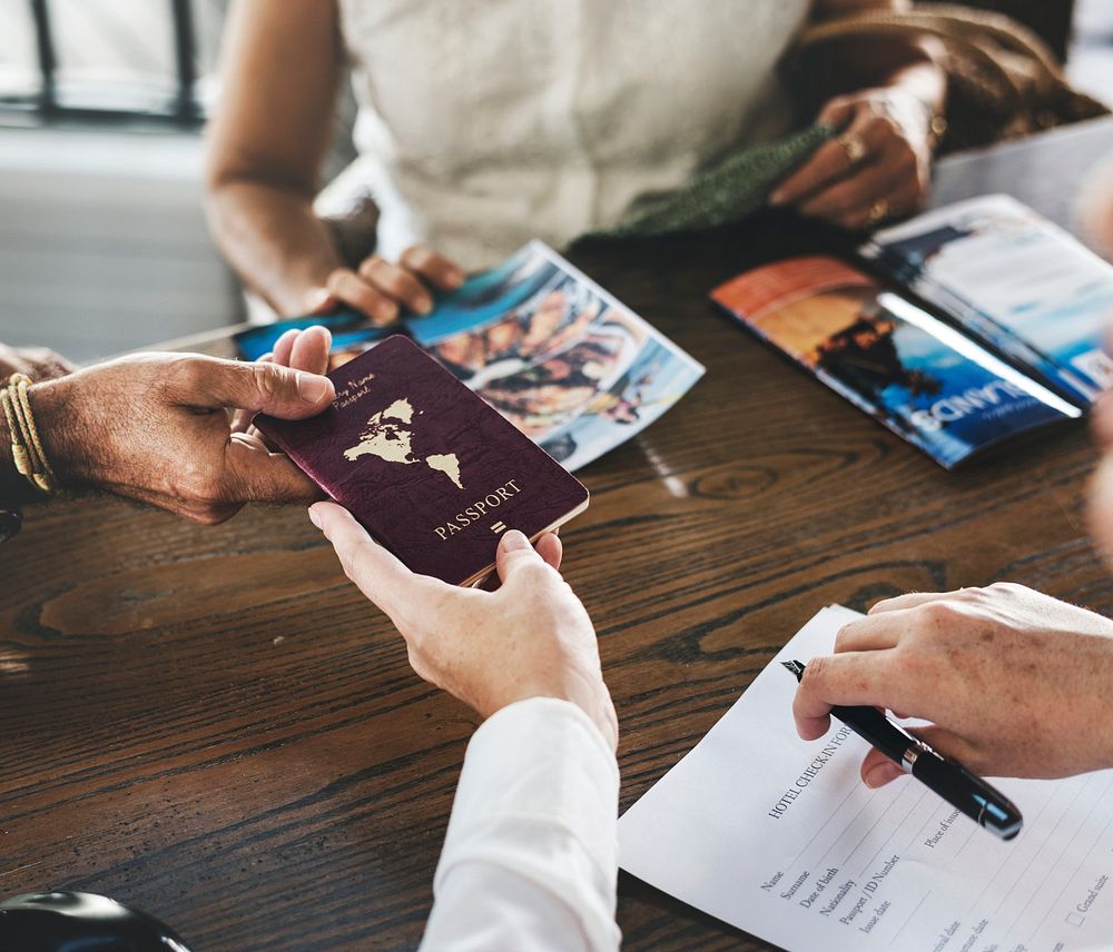 Guest booking a tour at a hotel