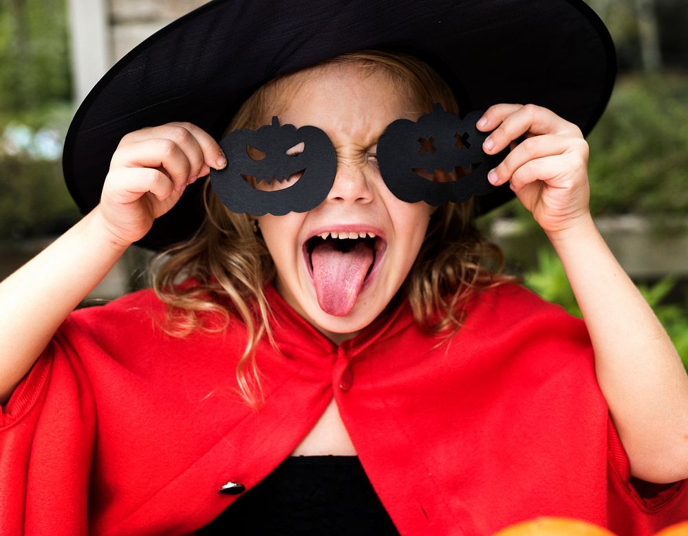Child in a Halloween costume