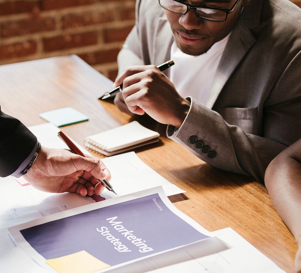 Business people planning on a strategy