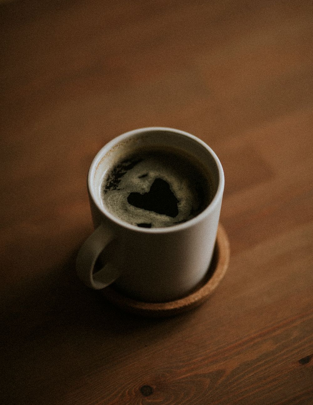 Finding a heart in the morning coffee cup