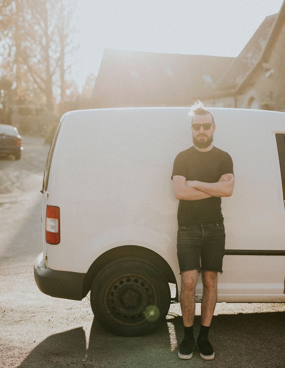 Delivery man with white van