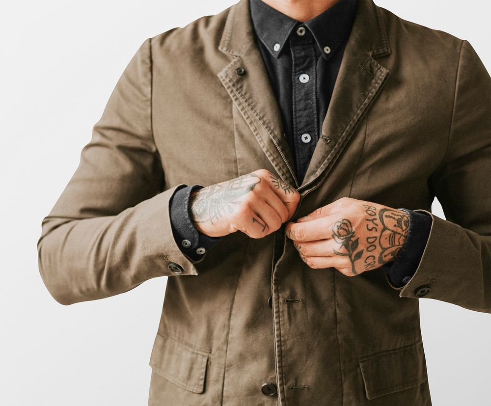 Men's blazer psd apparel mockup urban fashion